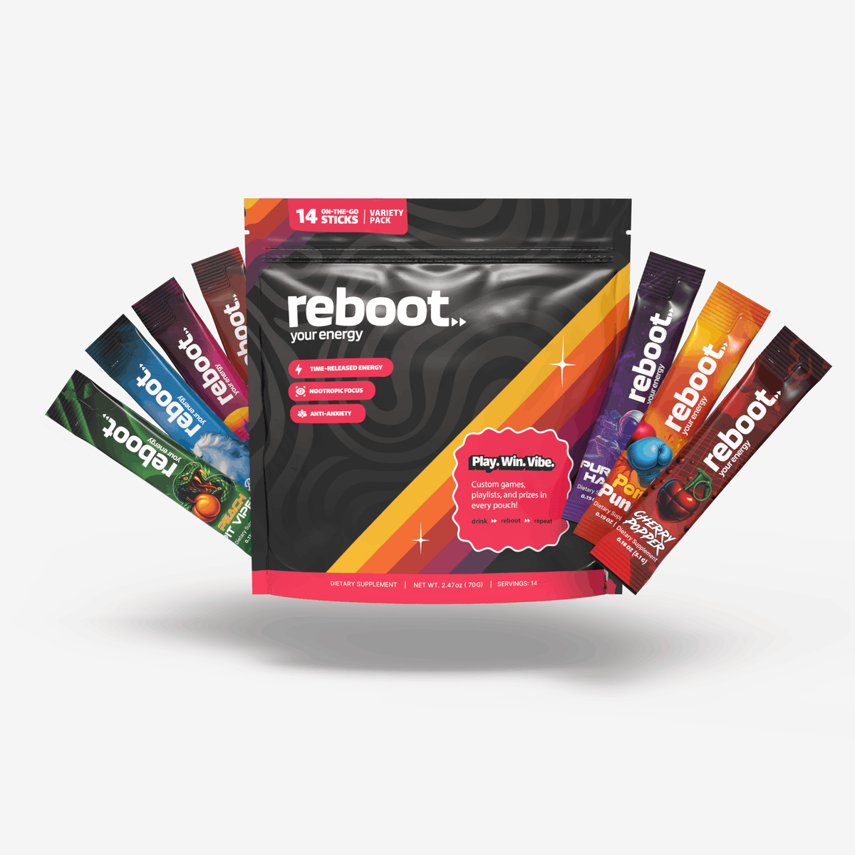 Drink Reboot Energy Variety Pack Drink Mix Sticks