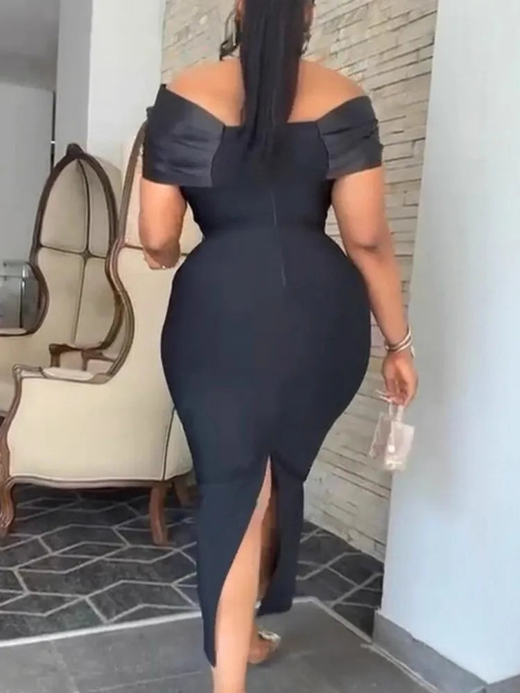 Women's Dashiki Spring Summer Elegant Maxi Dress