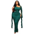 Women's Dashiki Ankara Long Abaya Dress