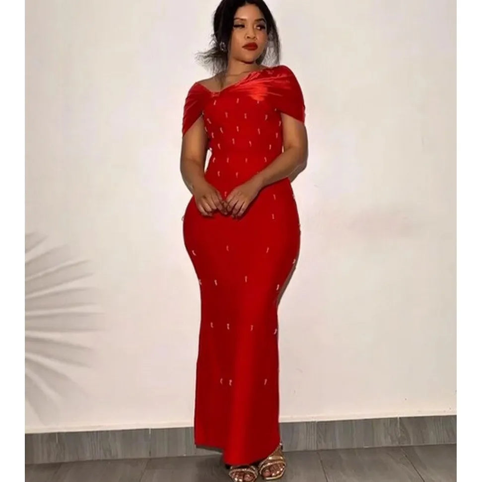 Women's Dashiki Spring Summer Elegant Maxi Dress