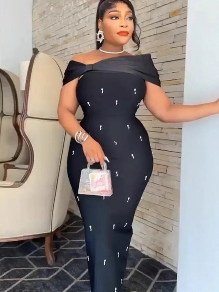 Women's Dashiki Spring Summer Elegant Maxi Dress