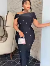 Women's Dashiki Spring Summer Elegant Maxi Dress