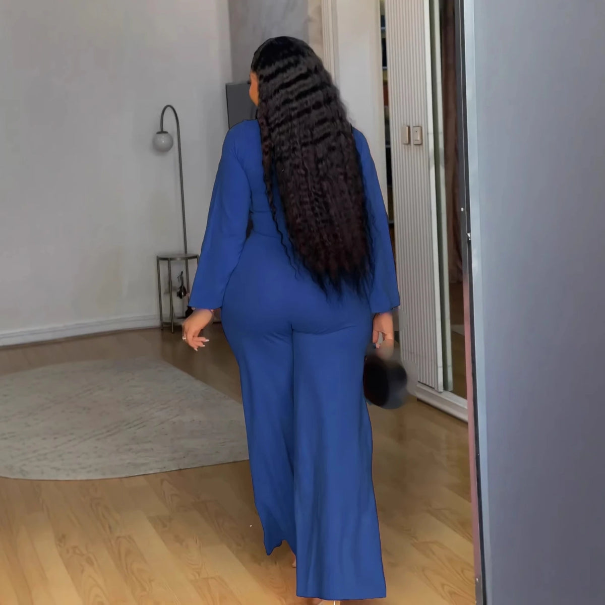 Women's Elegant Summer High Waist Straight Leg Jumpsuit