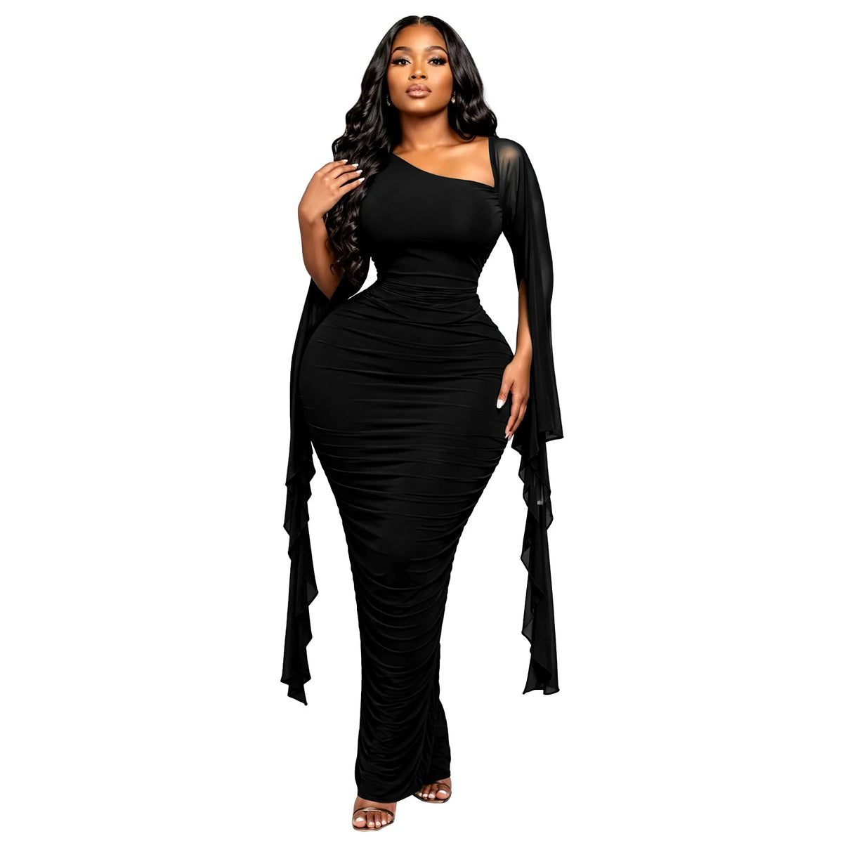 Women's Dashiki Ankara Long Abaya Dress